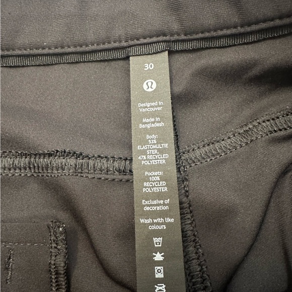 Lululemon Athletica Men's Classic Black Dress Pants - Picture 3 of 7